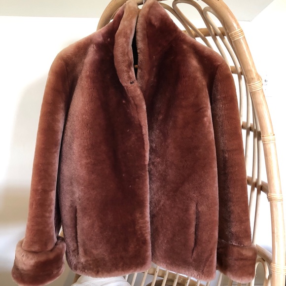Vintage Jackets & Blazers - Gorgeous vintage blush fur coat jacket